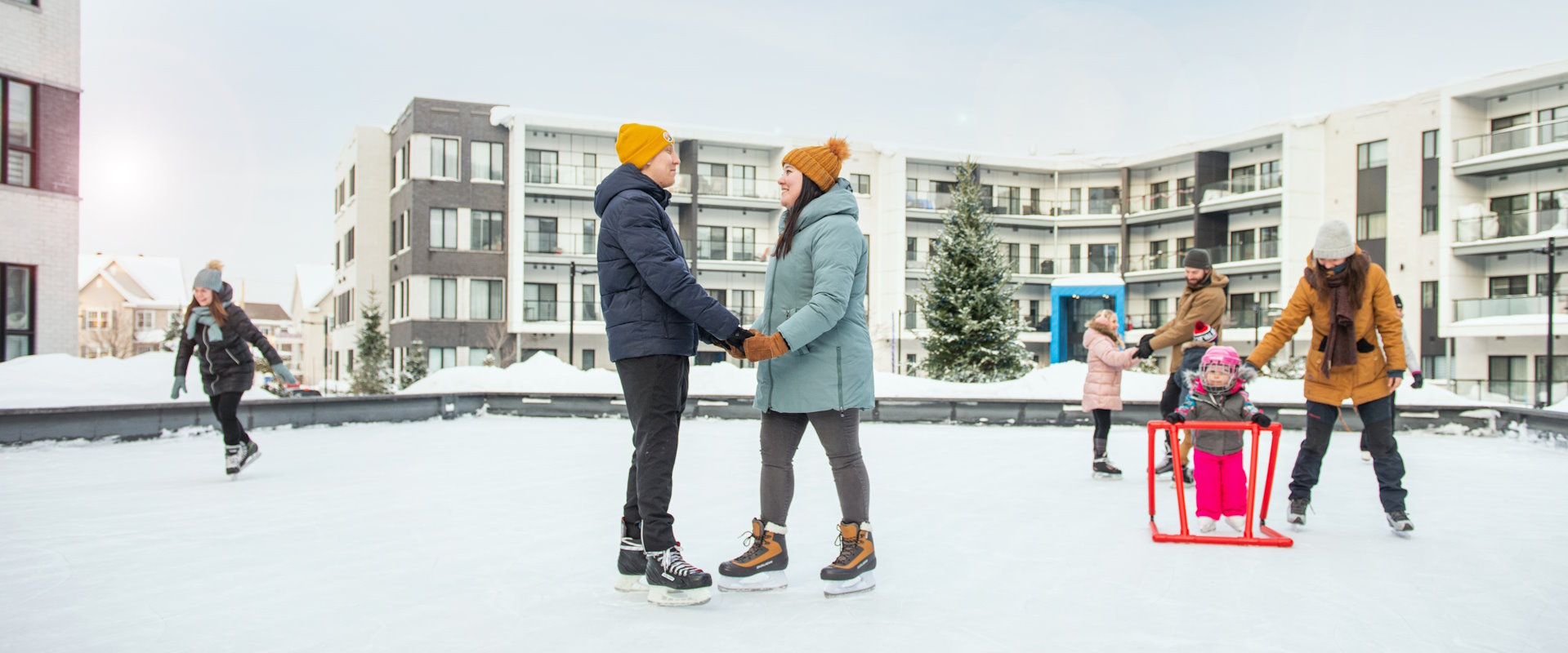 L'Aventura condos locatifs Quebec Aventura activités hivernales